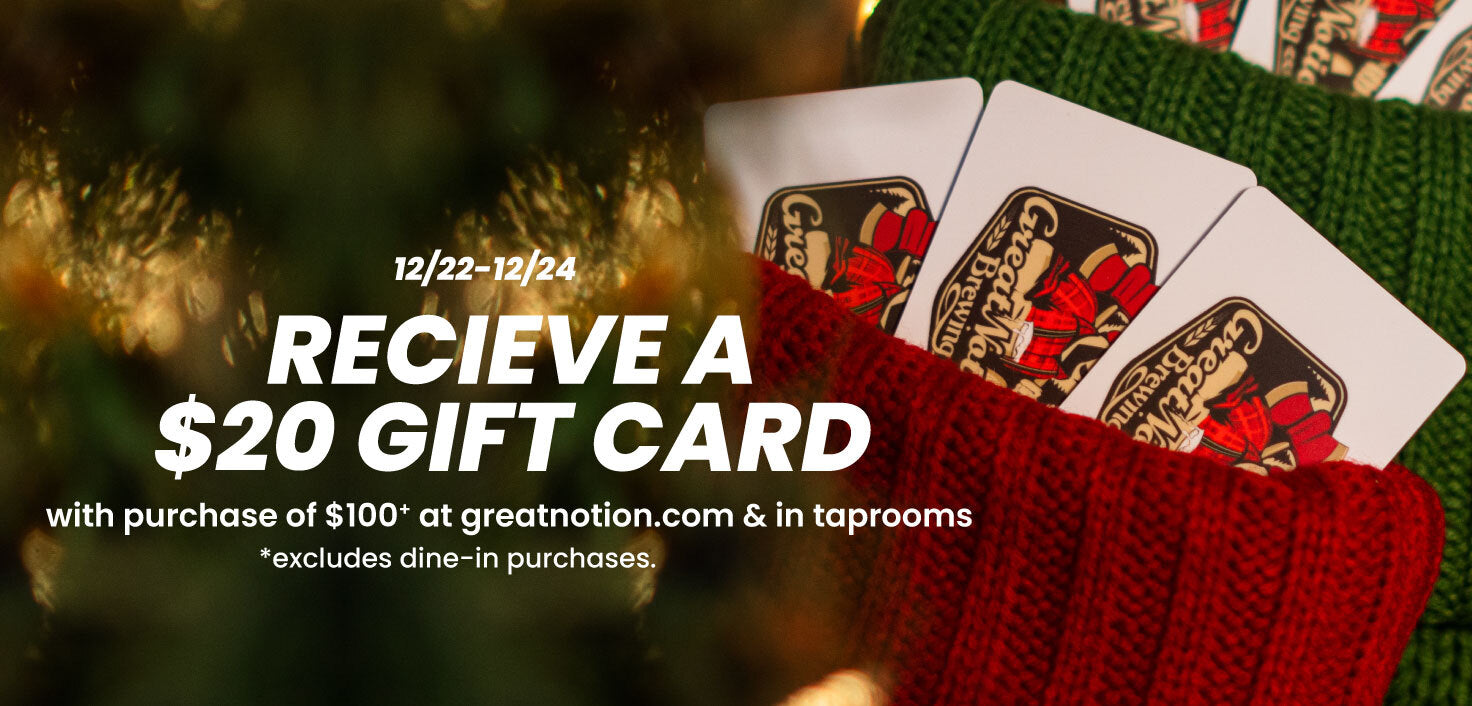 Free $20 Gift Card with Purchase of $100 or more!